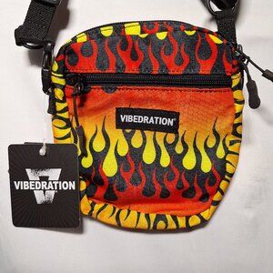 NWT Vibedration Messenger/Crossbody Bag - Flames - NEW